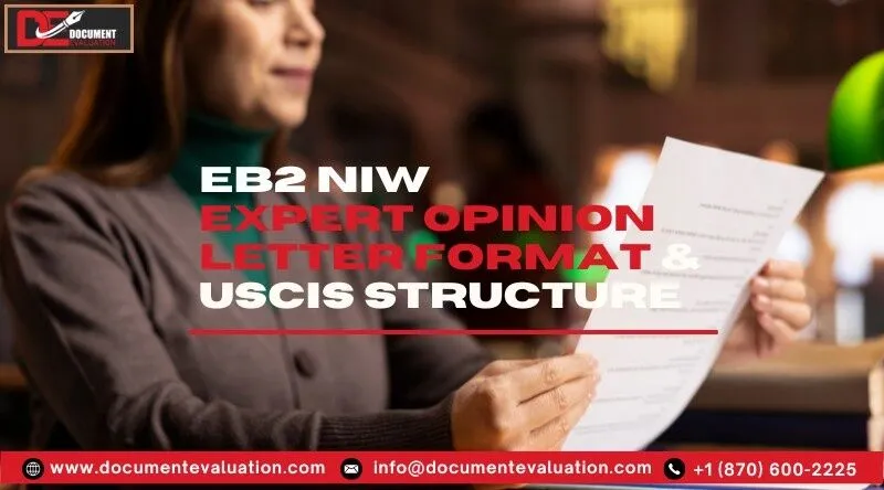 EB-2 NIW letter format example document