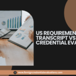 Student preparing US application requirements documents for the US