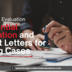 Credential evaluation services documents used for immigration case evaluation
