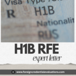 H1B RFE expert letter for specialty occupation petition