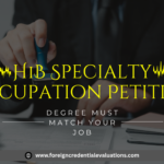 Professional reviewing an H1B expert letter and immigration documents for USCIS petition approval