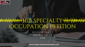 Professional reviewing an H1B expert letter and immigration documents for USCIS petition approval