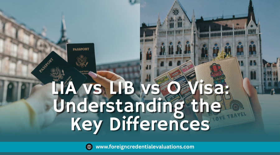 L1A L1B and O visa requirements for U.S. immigration applications